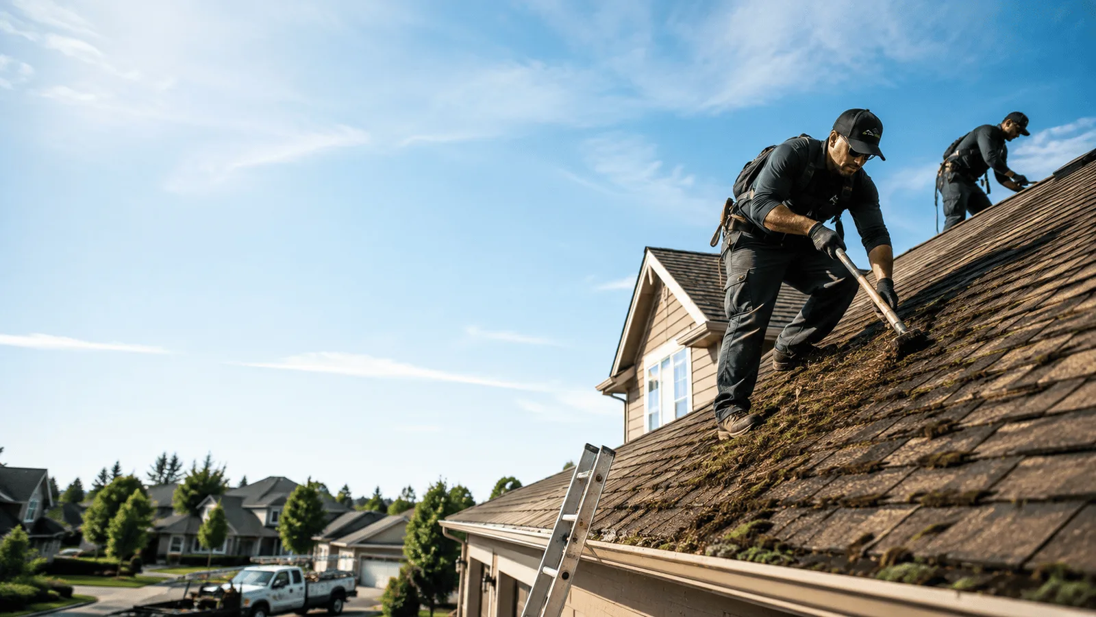 Roof Moss Removal in Hills, IA near me